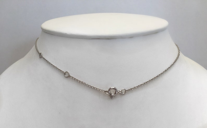 Diamond Smiley Face Necklace in 14K White Gold 画像 5