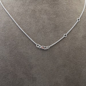 Diamond Solitaire Necklace with Halo 14kt White Gold image 6