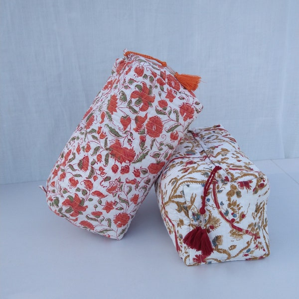 18th Century Reproduction Fabric Makeup Bags