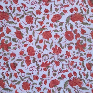 18th Century Reproduction "German Summer" Hand Block Print