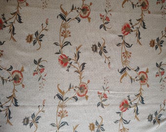 Banyan Yellow 18th Century Reproduction Linen Cotton Print