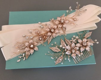 Vintage Style Long Wedding Dress Belt Sash Rhinestone Crystal Brooch Pin Jewelry Vintage Style Long Wedding Dress Belt Sash Rhinestone Crystal Brooch Pin Jewelry