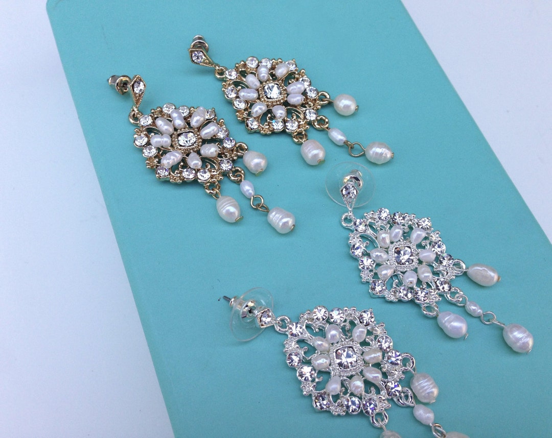 Orecchini con frange in argento sterling, nappa con cristallo di diamante, pendenti lunghi da festa firmati, orecchini da damigella d'onore, regalo per lei - Italia