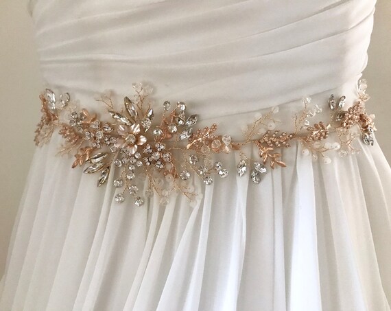 floral bridal sash