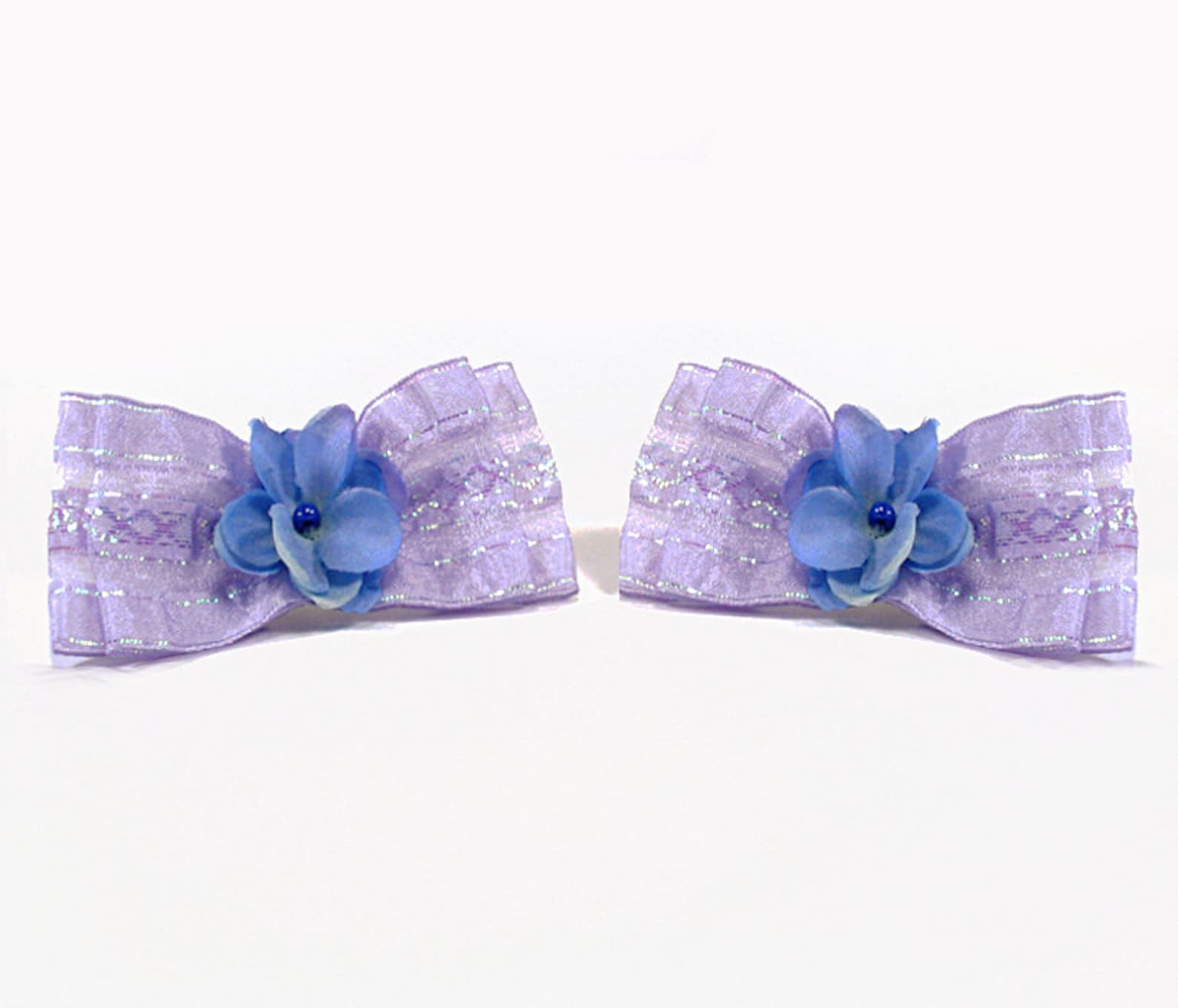 purple lavendar flower bow shoe clips, easter shoe clips, clips for flip flops, high heels, sandles and ballet flats, bridesmaid