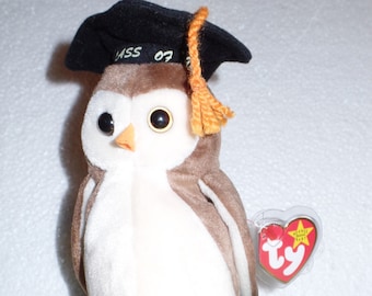 Wise the Owl Class of '98 Beanie Baby Original