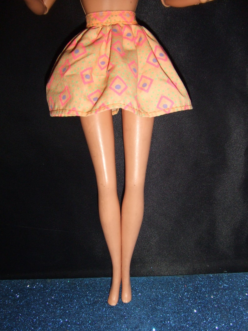Genuine Barbie Skirt Orange With Pink | Etsy