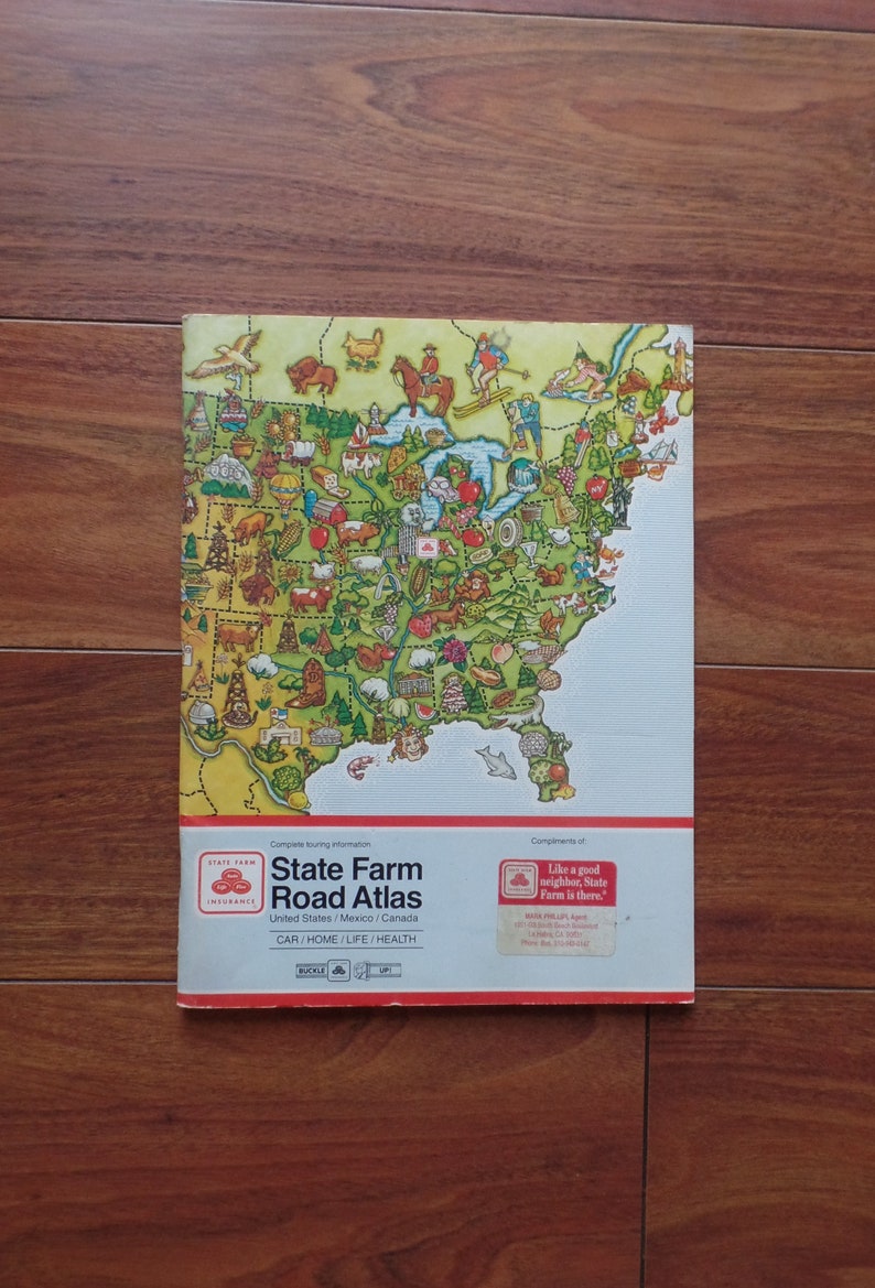 1996 State Farm Road Atlas & Travel Guide United Etsy