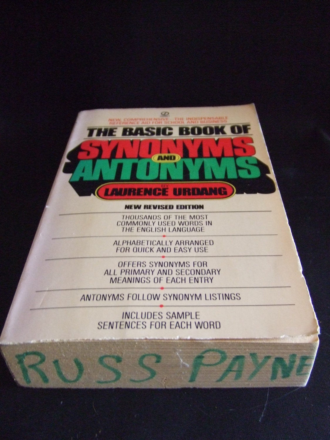 Paperback The Basic Book of Synonyms and Antonyms by Etsy