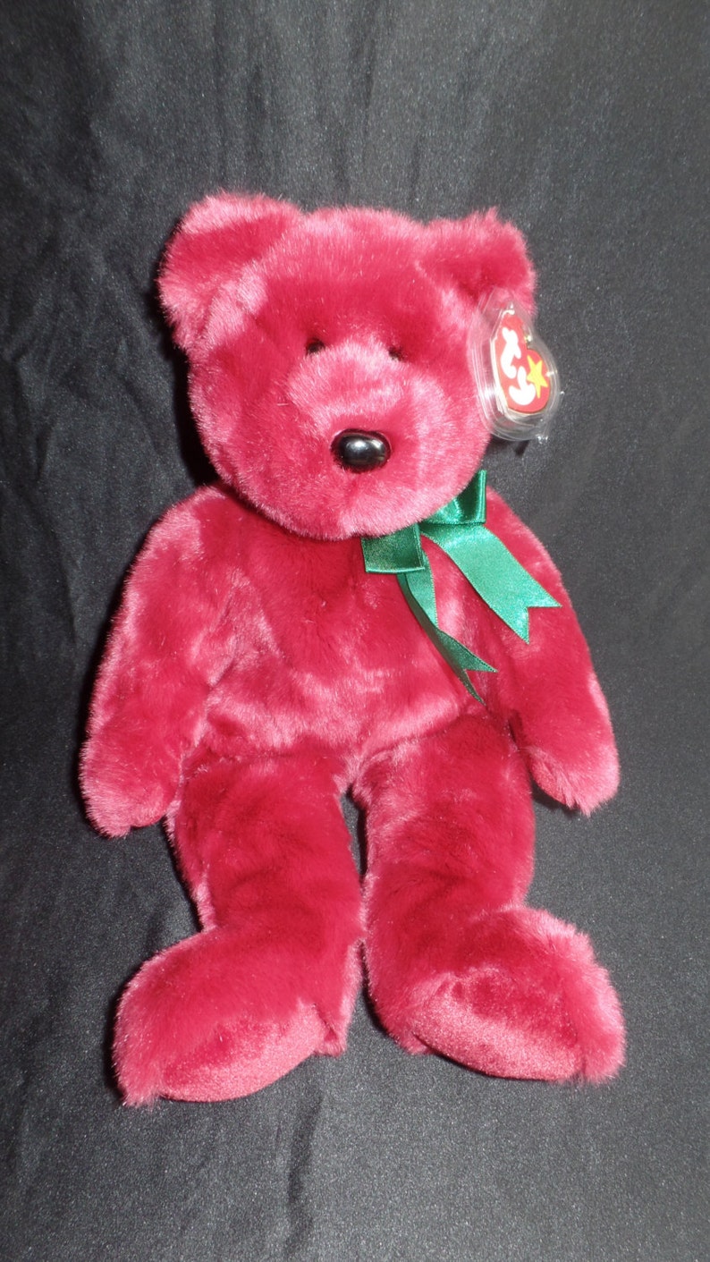 beanie buddy teddy cranberry