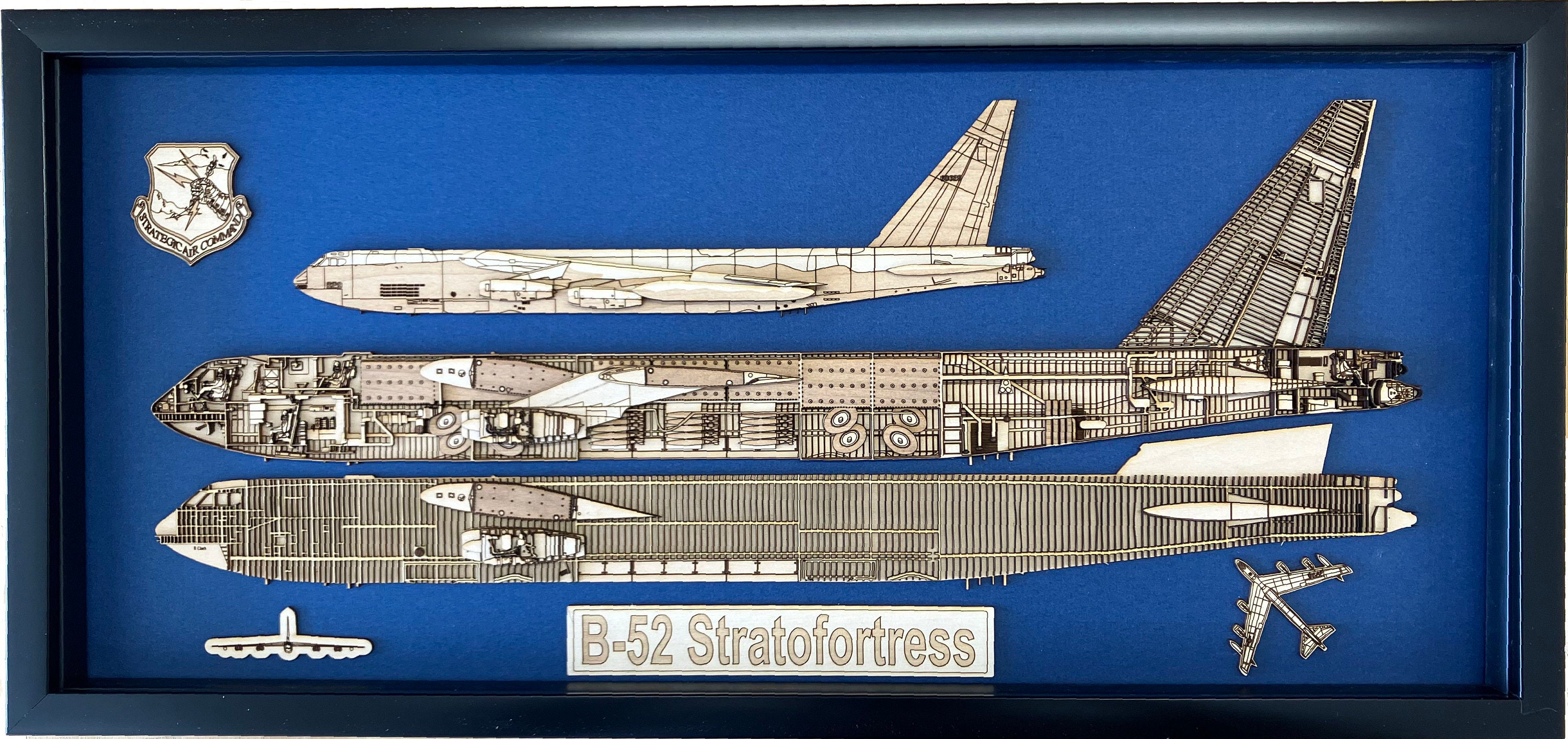 B-52 Stratofortress Wood Model