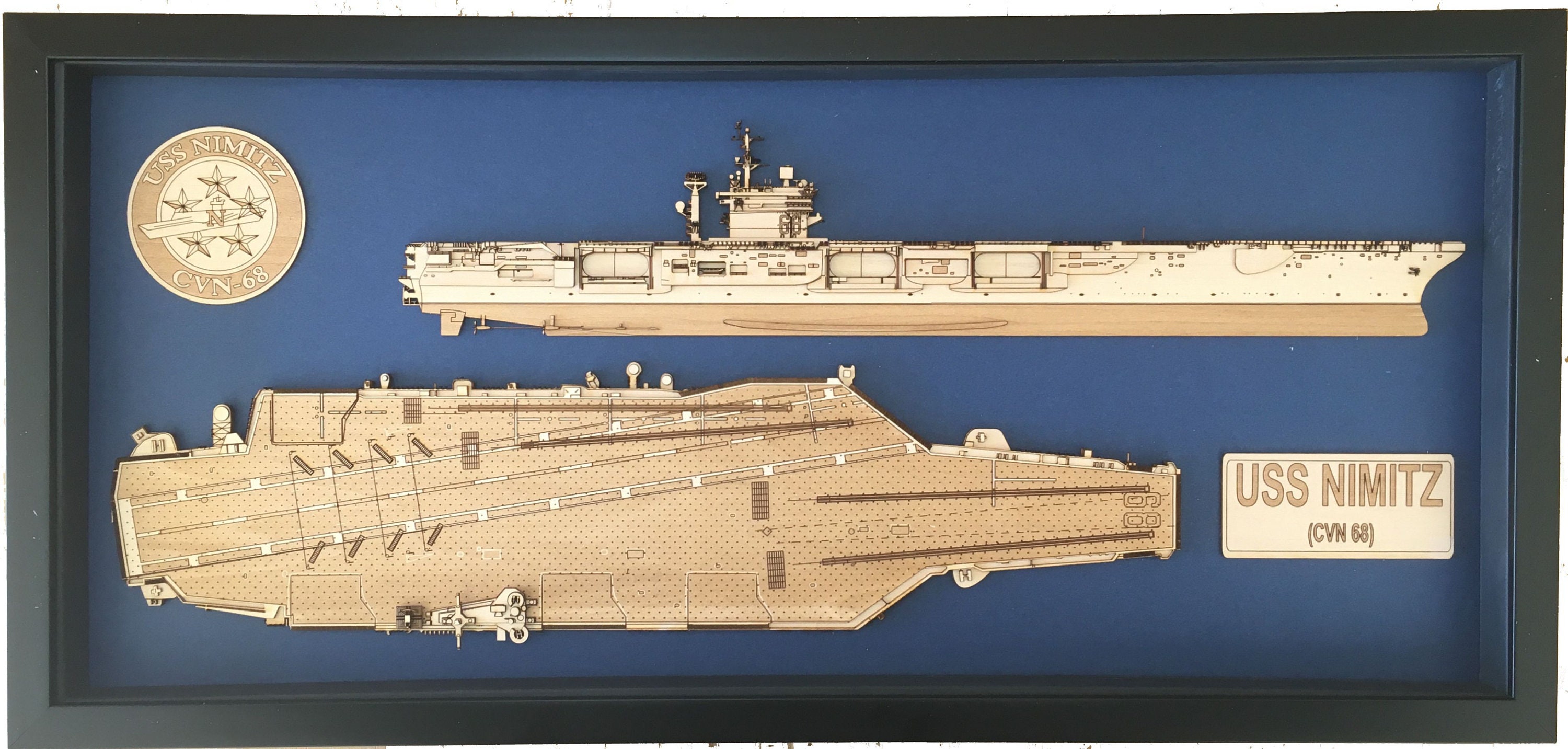 USS Nimitz (CVN-68) Wood Model - Etsy