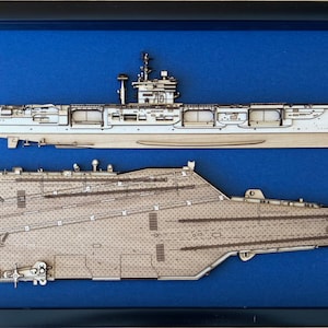 USS Harry S, Truman (CVN-75) Wood Model