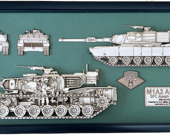 M1A2 Abrams Wood Model