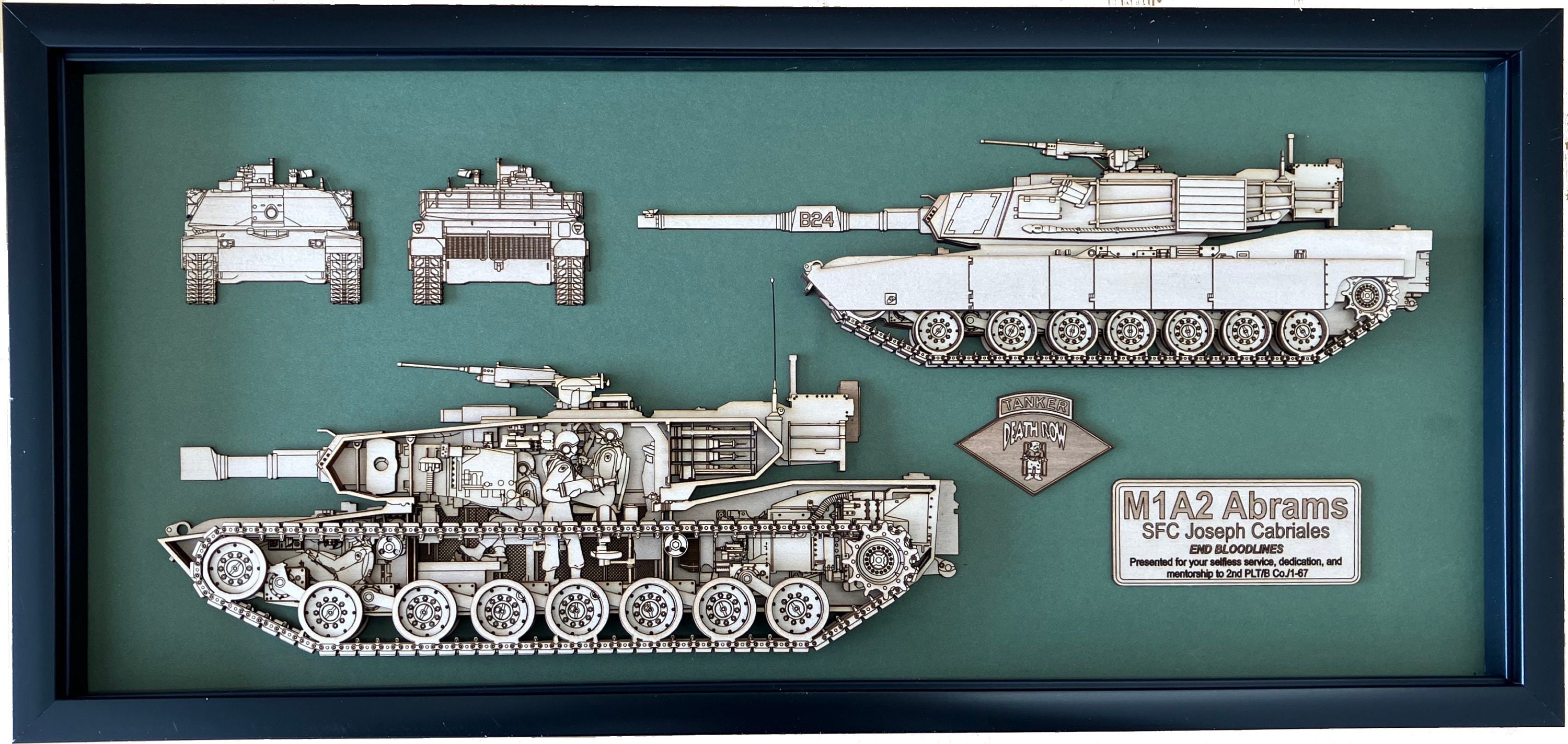 M1A2 Abrams Wood Model - Etsy