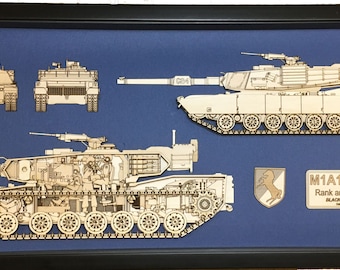 M1A1 Abrams Wood Model