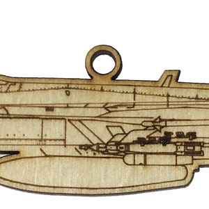 F/A-18E Super Hornet Wood Christmas Ornament