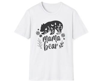 Mama Bär Floral Unisex Softstyle T-Shirt