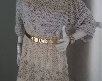SWEATER WOMAN'S KNITTED Tunic Dress