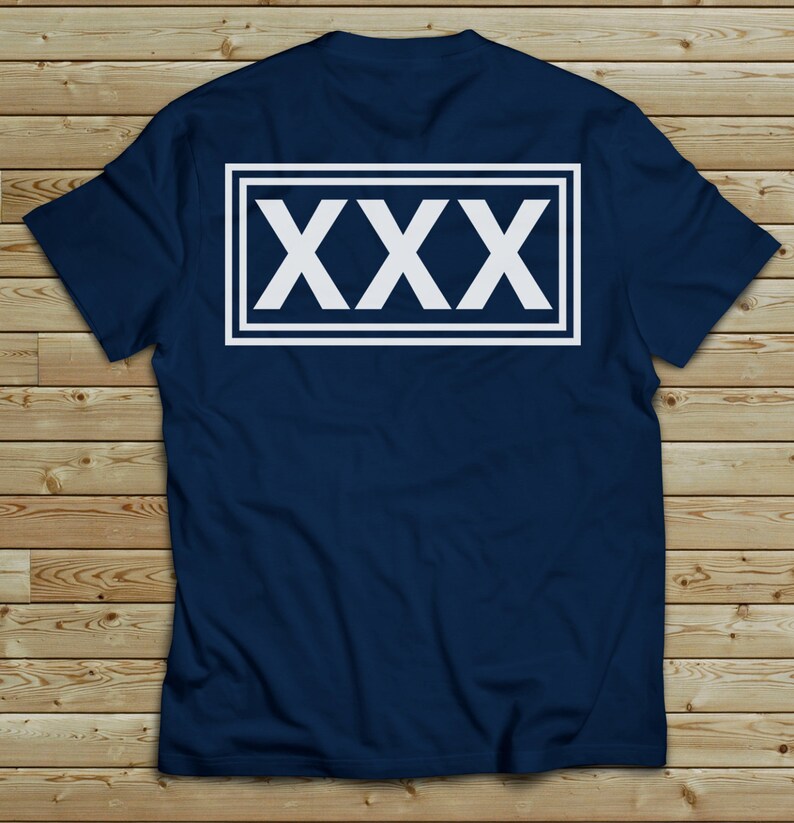 Straight Edge T Shirt Navy XXX Hardcore SXE Punk DIY Screen Etsy