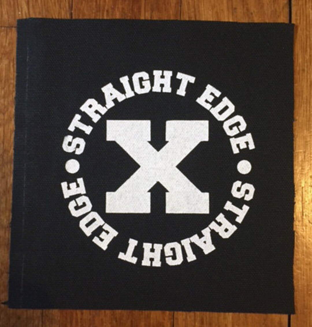 Straight Edge Patch. Screen Printed. XXX SXE Hardcore Punk Etsy