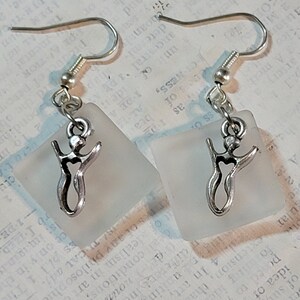 Goddess Sea Glass Earrings, Sea Glass Earrings, Goddess Earrings,