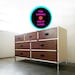 FREE SHIPPING - Handcrafted Walnut and White Lacquer Industrial Mid Century Campaign Dresser / CLOSEOUTSALE 