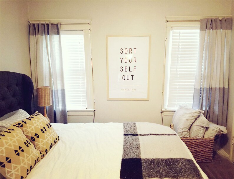 Typography Art sort YOURSELF Out Jordan Peterson Instant Download - Etsy