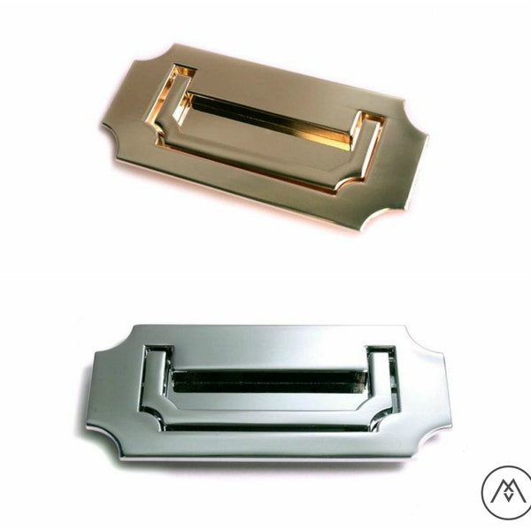 Campaign Furniture Handles - Polished Brass, Polished Chrome, or Matte Black - FAST SHIPPING