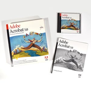 Adobe Acrobat 5.0, PDF Editing for Macintosh with Serial Numbers in Original Box