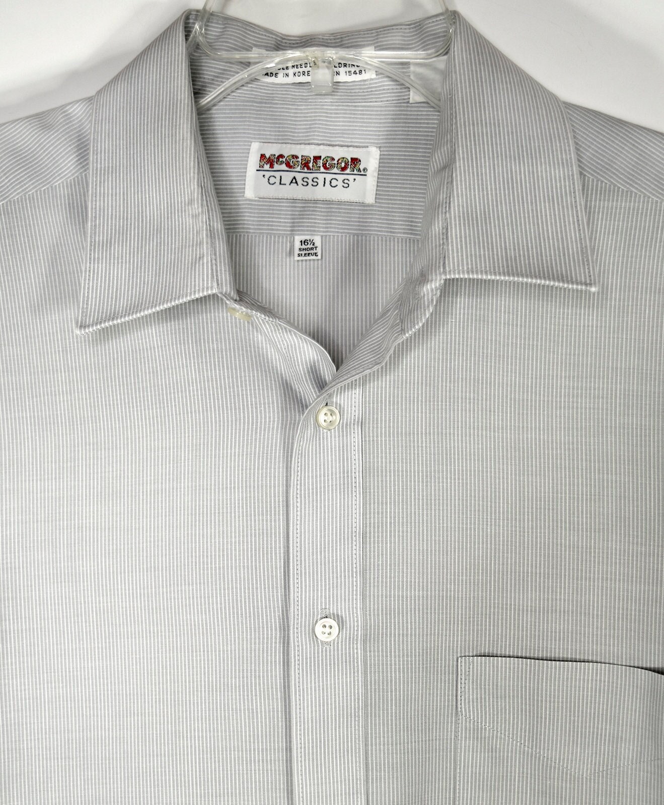 Vintage Mcgregor 'classics' Men's Poly / Cotton Gray & White