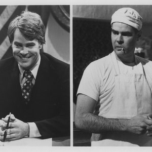 1978 &quot;Saturday Night Live&quot; 2 on 1 B&W 8x10 NBC Press Photo Dan Aykroyd