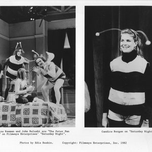 1982 &quot;Saturday Night Live&quot; 2 on 1 B&W 8x10 NBC Press Photo The Killer Bees, The Peter Pan Bees