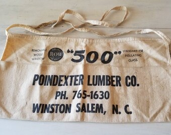 Vintage H J Opdyke Lumber Co Nail Apron Etsy