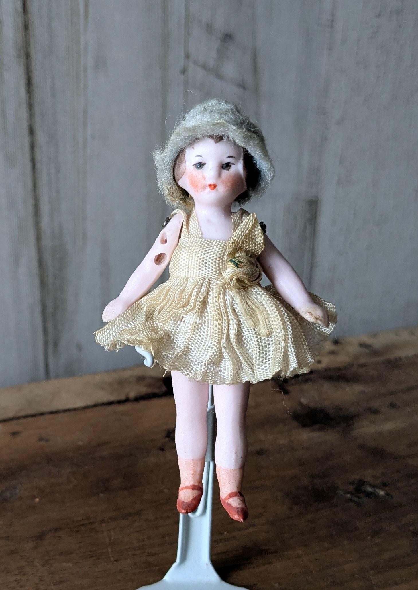 Tiny german bisque antique doll - Etsy 日本
