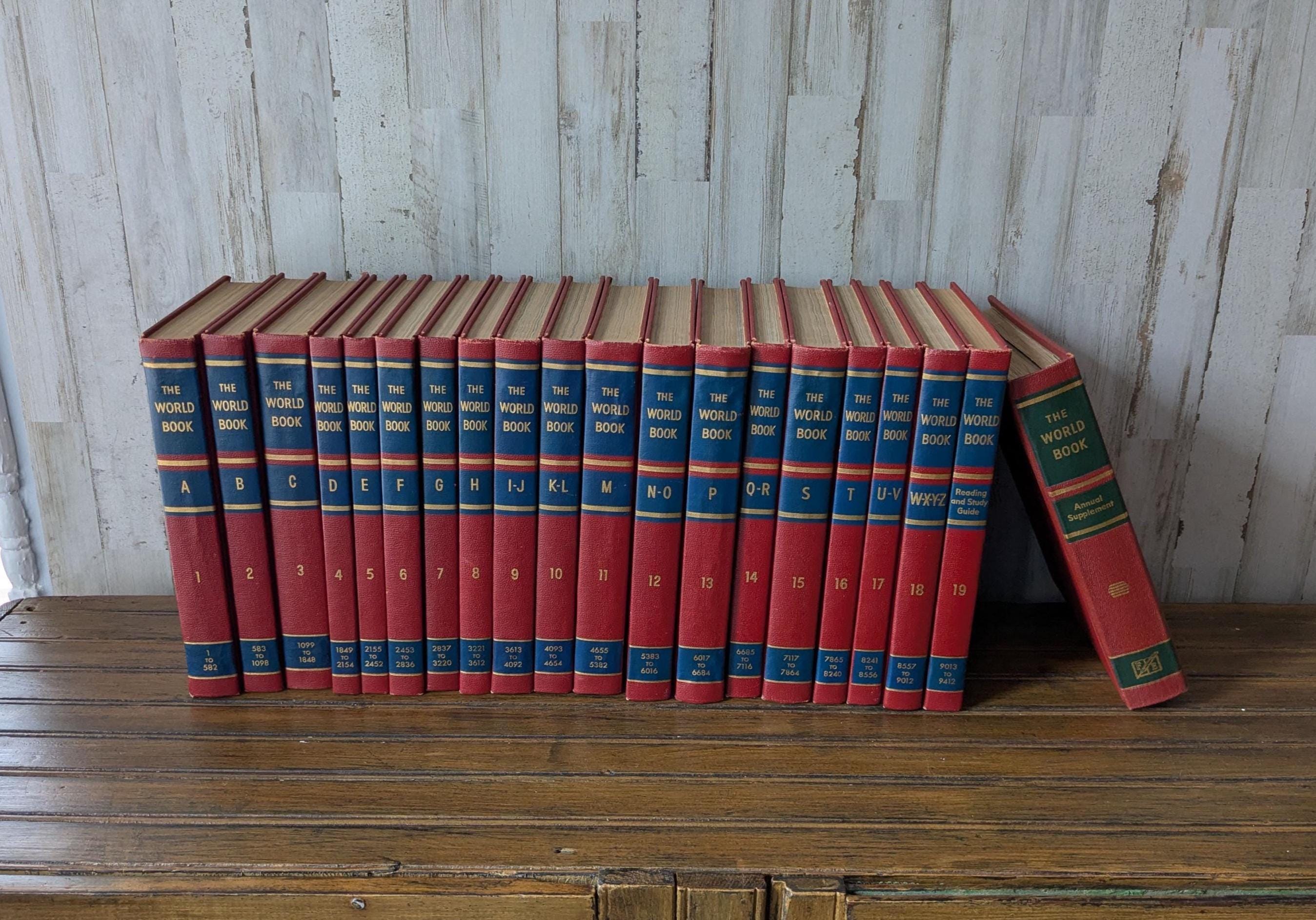 Full Set 1955 World Book Encyclopedias Plus Annual Supplements
