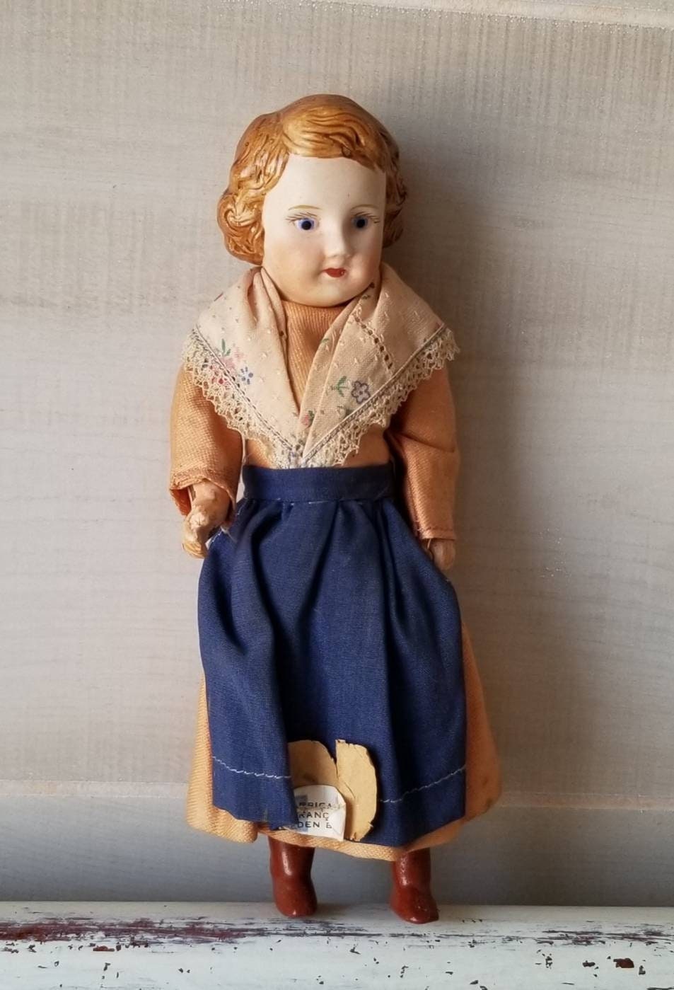 Petite Francaise J Verlingue Bisque Head 9 1/4 Doll France 1915-on