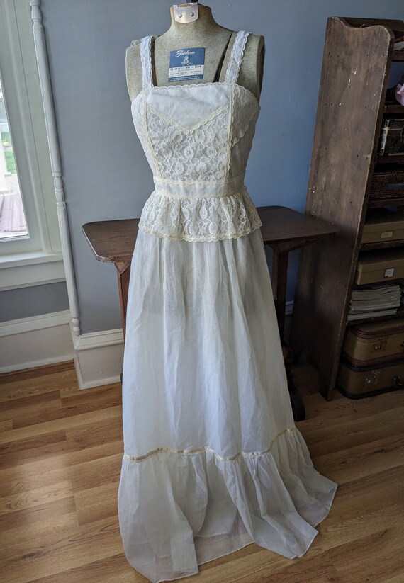 Vintage Candi Jones California White Sundress, Small … Gem