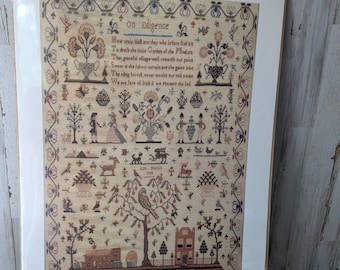 "Großer Vintage-Druck von ""On Diligence"" von 1808, Ann Martin, 61 x 43 cm"