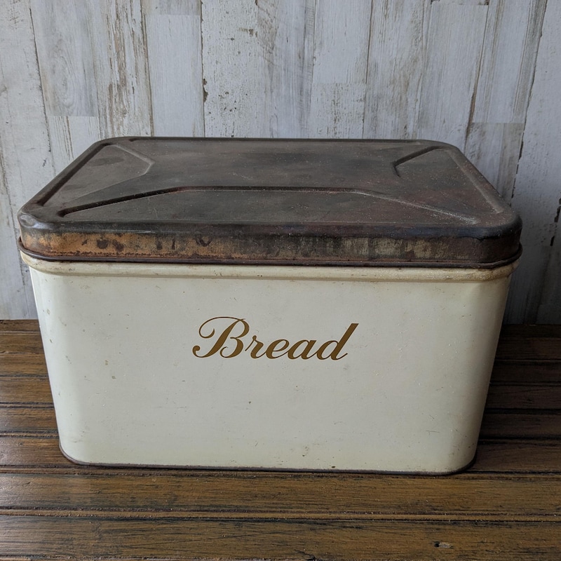 Vintage Bread Box - Etsy
