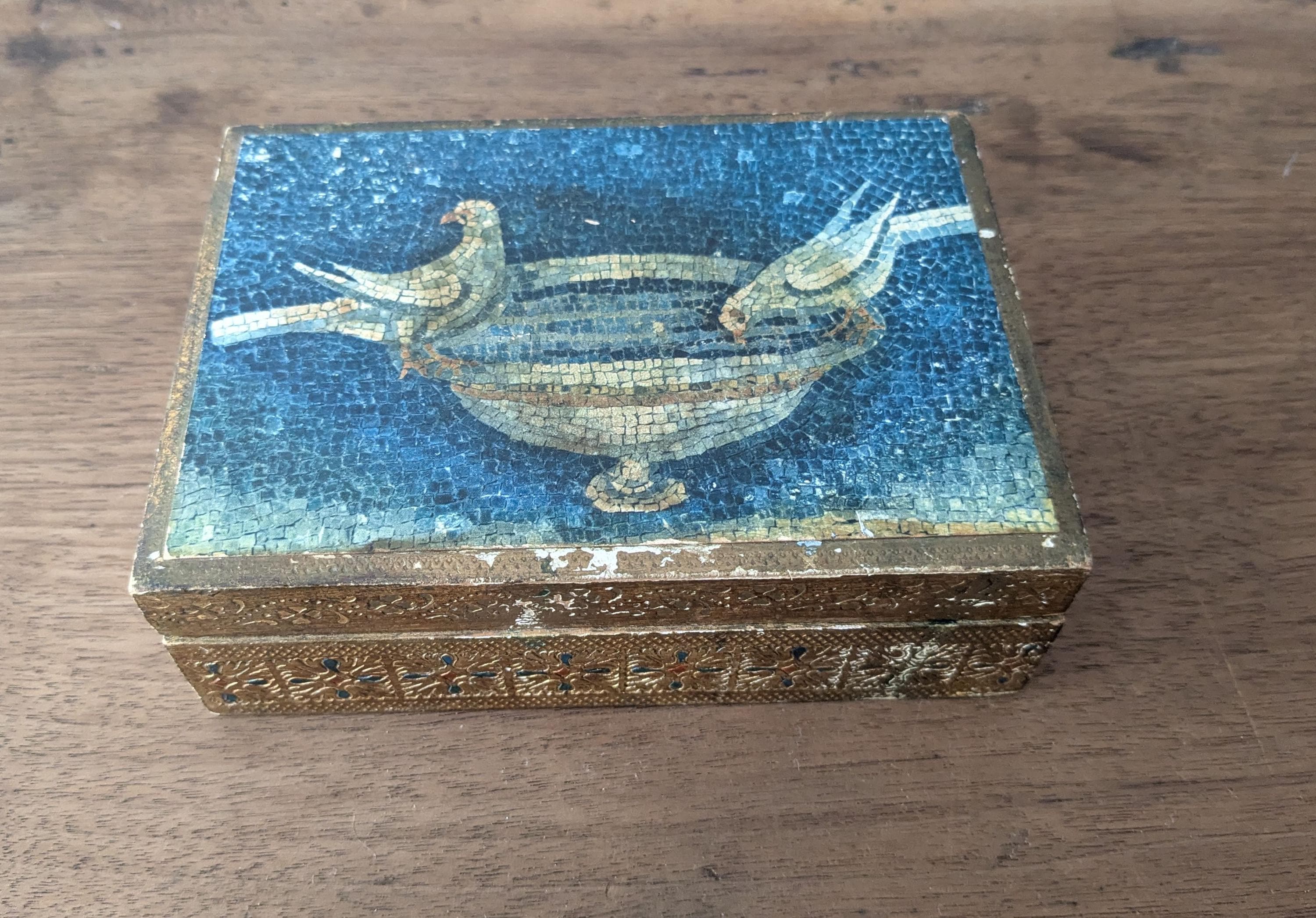 Antique Gold Gilded Box - Etsy