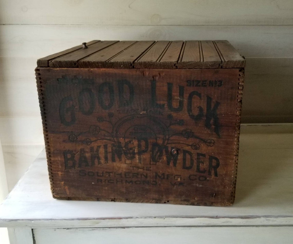 Good Luck Baking Powder Box Southern Mfg. Co. Richmond Etsy
