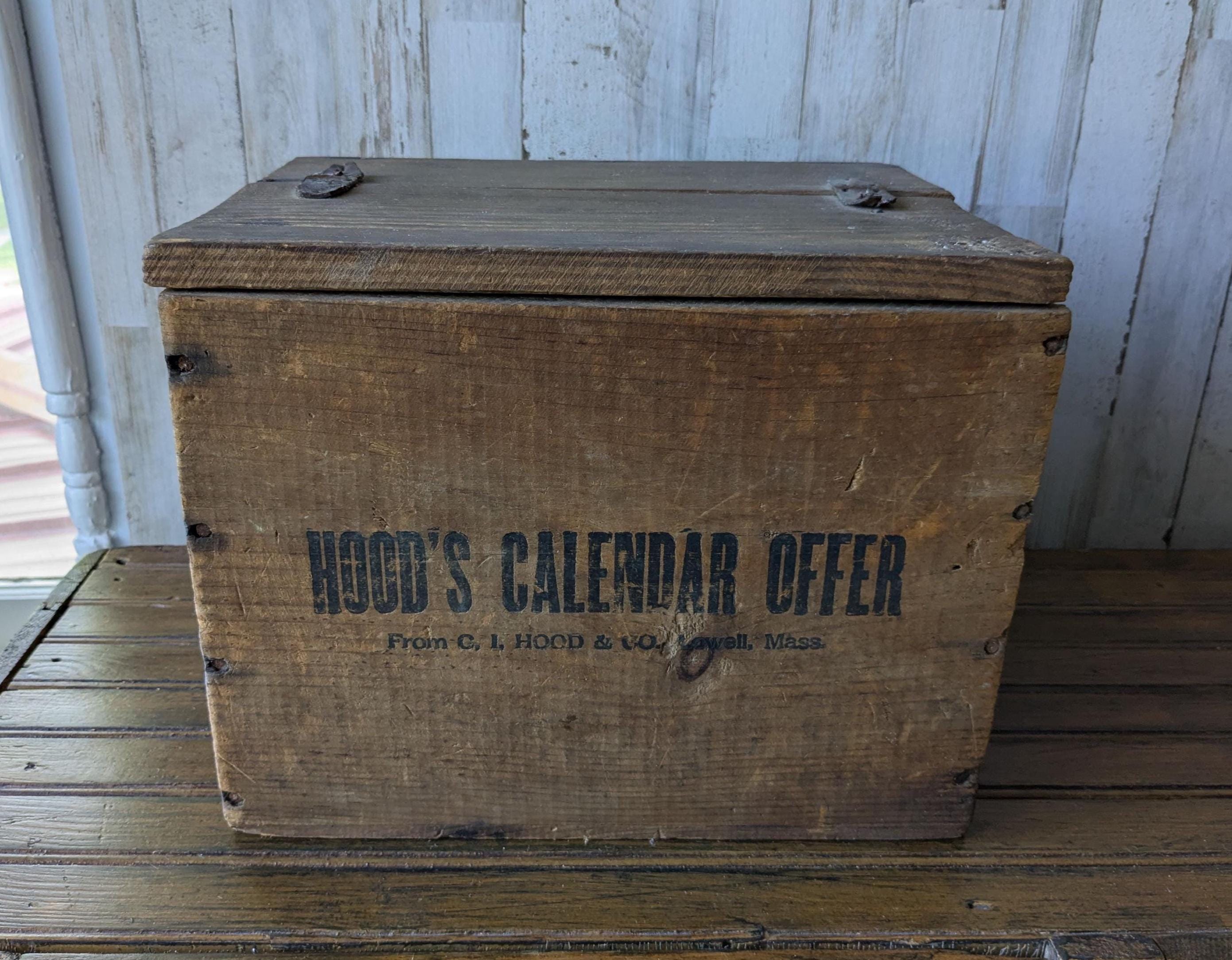 Wood shipping crate vintage - Etsy 日本
