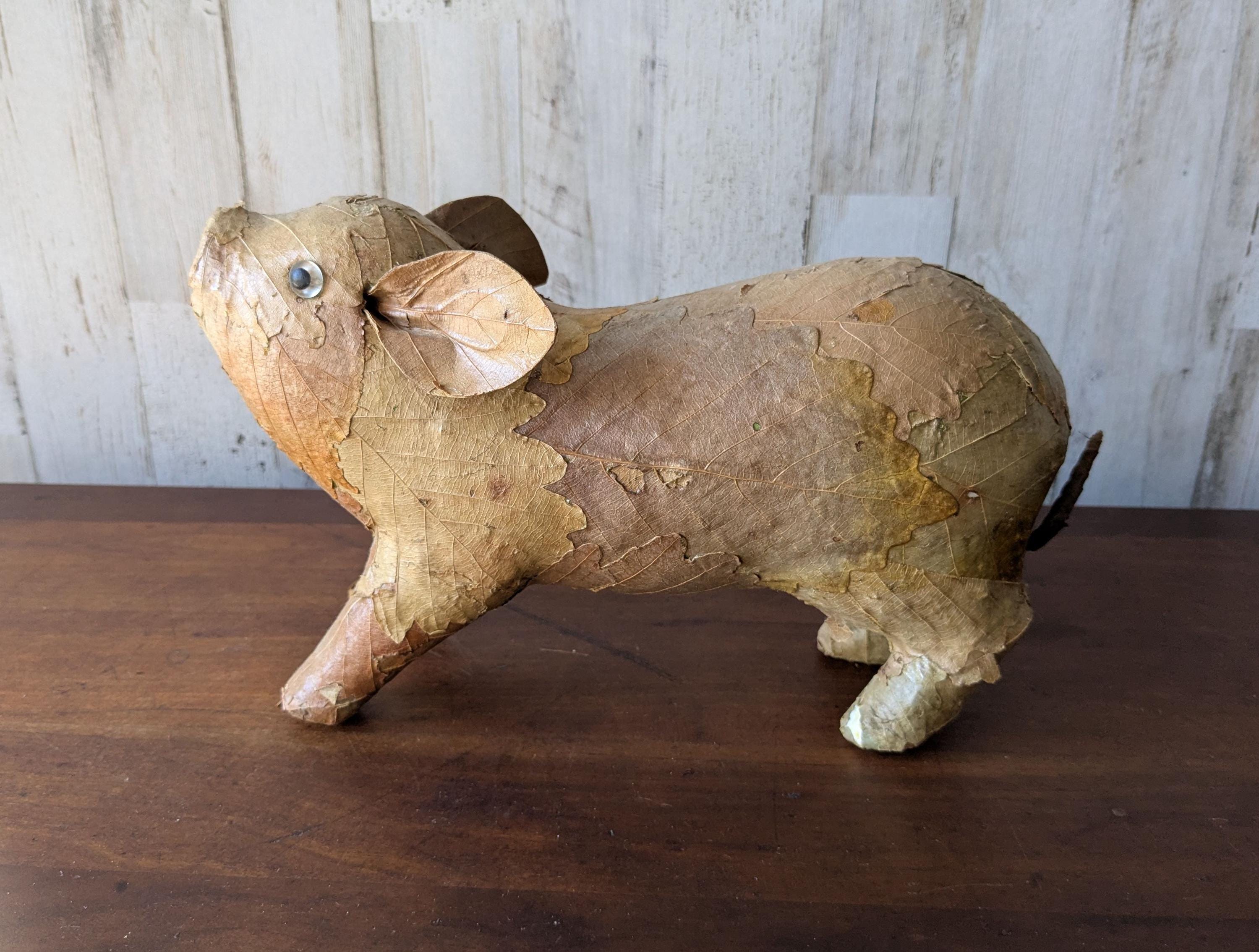 Paper Mache Pig - Etsy