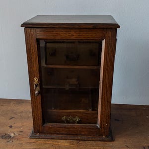 England製アンティーク 木製葉巻ケース Cigar Cabinet England製アンティーク 木製葉巻ケース Cigar Cabinet England製