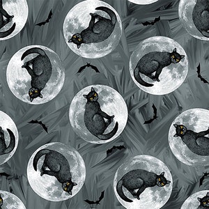 Halloween Countdown w/Glow Cats In Moon, 2252G, Blank Quilting