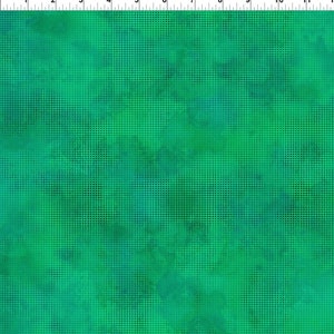 In The Beginning Tyger - Teal Dit Dot Evolution (1DDE-27), Marmorerat tyg, 1/2 yard