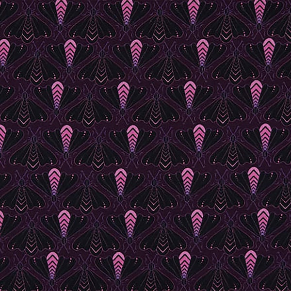Stoffabrics Luxury Unicorn Bugs Purple