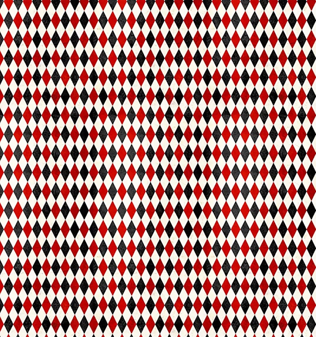 Harlequin Rabbit Patterns Ecru Harlequin Patterns, Down the Rabbit Hole, Timeless Treasures ...