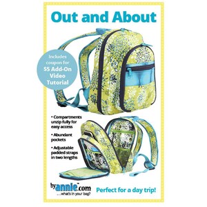 Out and About, byannie.com, PBA282, a paper pattern, Back Pack, Knapsack